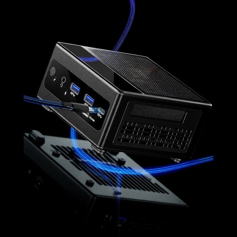 كمبيوتر ألعاب صغير: ذاكرة LPDDR5 سعة 32 جيجا بايت وسرعة 6400 ميجاهرتز وذاكرة NVME سعة 1 تيرا بايت - كمبيوتر صغير عالي الأداء مع معالج AMD Ryzen7 6800H للألعاب المنزلية، والمهام المتعددة، وتدفق الوسائط - Image 5