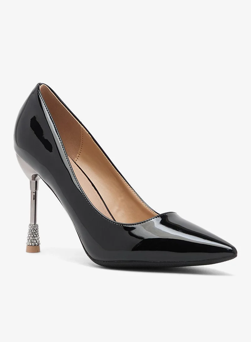 Khizana Black High Heeled Pump for Women | Best Price UAE