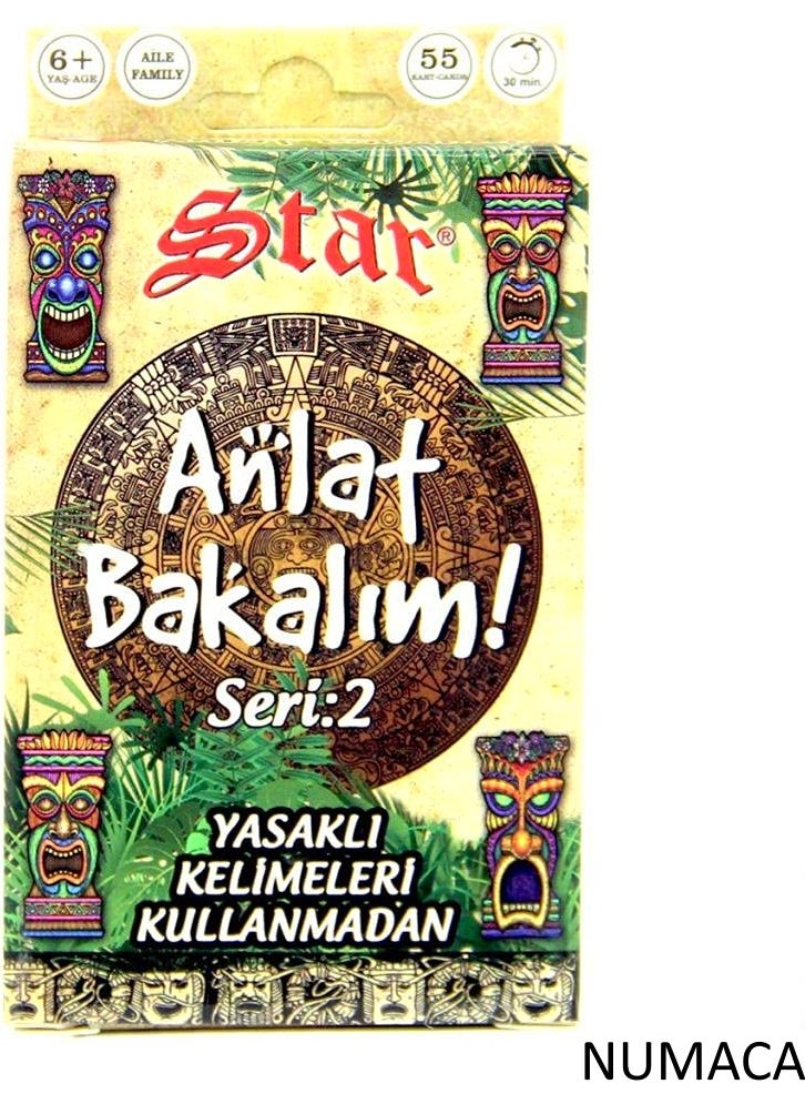 Numaca - Star Tell Us Cards Word Game - Forbidden Words Board Game Series: 2 (1 Piece) - Image 1