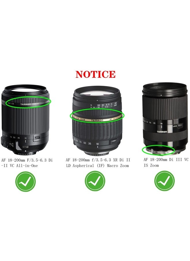 HUIPUXIANG 62mm Lens Cap Cover Compatible for Tamron AF 18-200mm F/3.5-6.3 Di-II VC All-in-One,AF 18-200mm f/3.5-6.3 XR Di II LD Aspherical (IF) Macro,HUIPUXIANG [2 Pack]  - Image 1