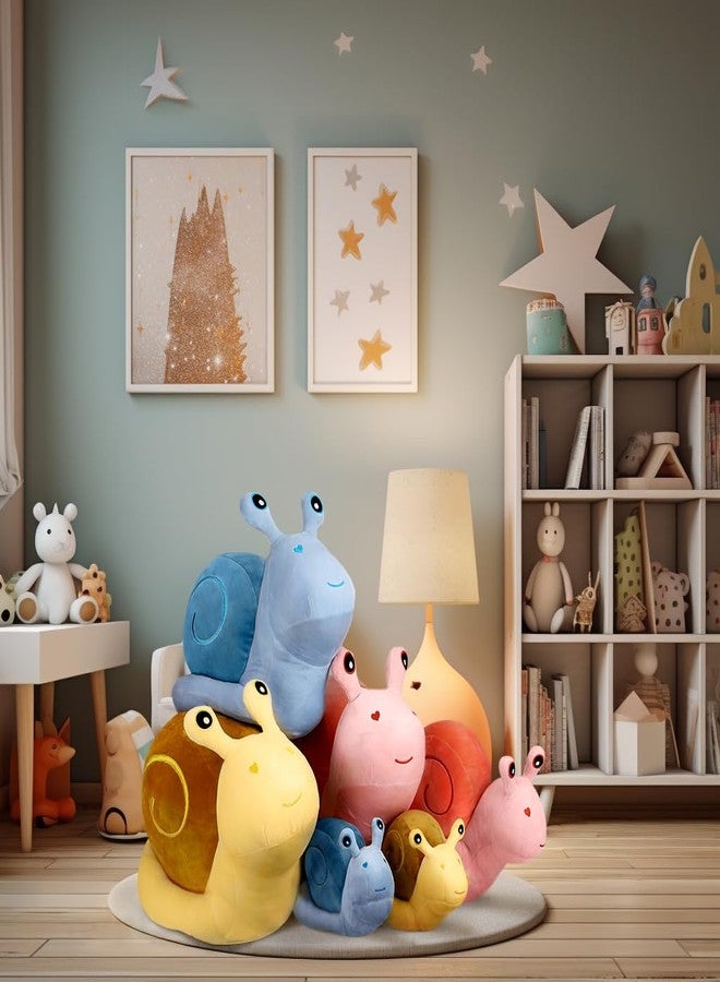 MUPI Snail Plush Pillow Toy Cute Stuffed Animal Snail Plush Kawaii Soft Decor Plushies Doll Gifts for Adults Kids Boys Girls Room Decor (Yellow 7.8 Inch) - Image 4