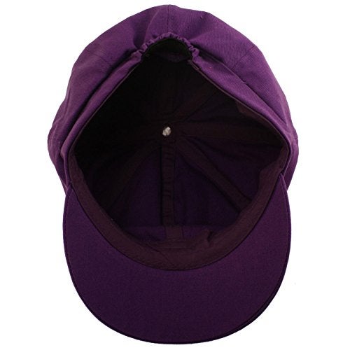 SK Hat shop Summer 100% Cotton Plain Blank 8 Panel Newsboy Gatsby Apple Cabbie Cap Hat Purple - Image 3