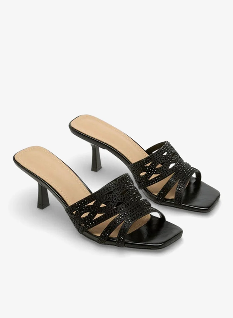 Flora Bella By Shoexpress Women Embellished Flared Heel Sandals Ramadan Collection