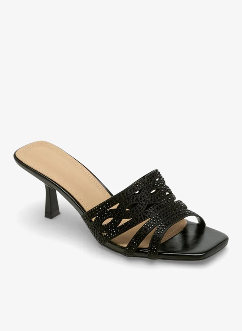 Flora Bella By Shoexpress Women Embellished Flared Heel Sandals Ramadan Collection