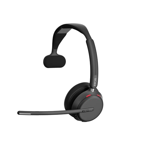 EPOS Impact 1030T Single-Sided Bluetooth Office Headset with Noise-Canceling Mic, EPOS AI Voice Pickup, Super Wideband Audio, BrainAdapt Tech, Optimized for Open Offices, Microsoft Teams Certified - Image 2