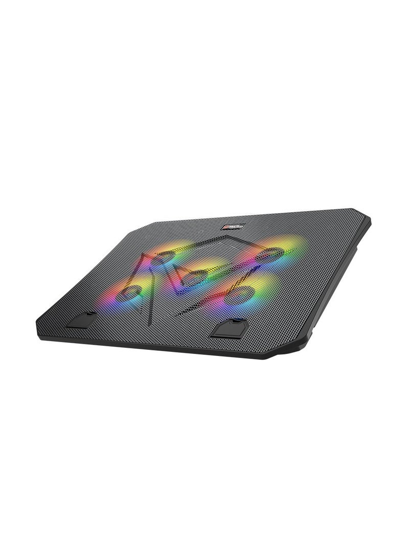 MeeTion CP3030 Laptop Cooling Pad with 5 Fans, RGB LED, and 2 USB Ports for 9-15.6 Inch Laptops - Image 3