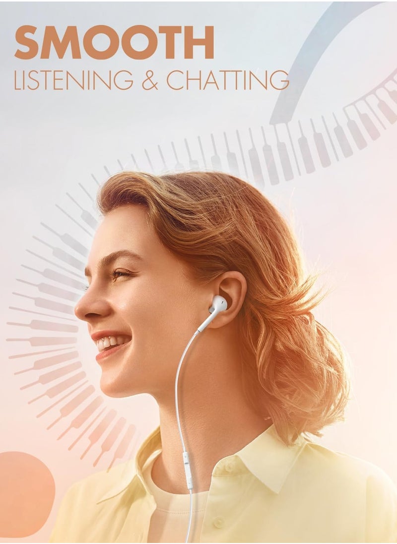 General - Wired Earbuds,【Ultra clear calls & no noise】 Headphones Earbuds Wired 3.5mm, in-Ear Earphones with Mic, Compatible with iPhone/iPad/Android/Laptop/PC 【2 Pack - Image 1