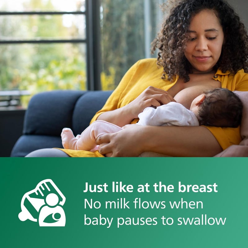 Avent Philips AVENT Glass Natural Baby Bottle with Natural Response, Clear, 4oz, 4pk, SCY910/04 - Image 5