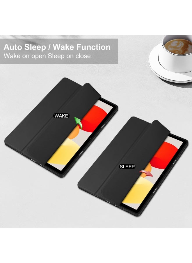 general Case for Redmi Pad2 11 Inch (2025 ) with Pen Holder, Clear Clear Back Hard PC, Slim Protective Case Trifold Stand - Image 2