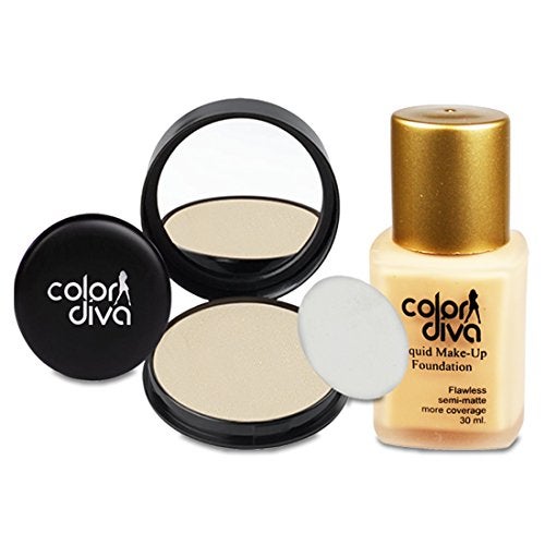 Color Diva Makeup Combo Included 2 Lipstick, 2 Nail Paint, 1 Mascara, 1 Kajal, 1 Compact, 1 Foundation, 1 Eyeliner | Full Coverage, Smooth Finish & Vibrant Kit For Women - Image 3