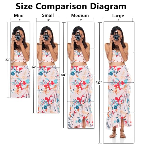 BQRIS Unbreakable Wall Mirror Full Length,Over the Door Mirror for Bedroom,4Pcs 10inchx10inch Acrylic Mirror Kids,Shatterproof Plexiglass Long Mirrors,Children Non Glass Stick on Mirrors Tiles self adhesive - Image 3