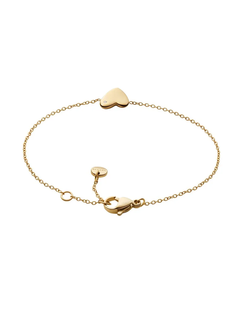 Skagen Skj1569710 Heart Embellished Bracelet