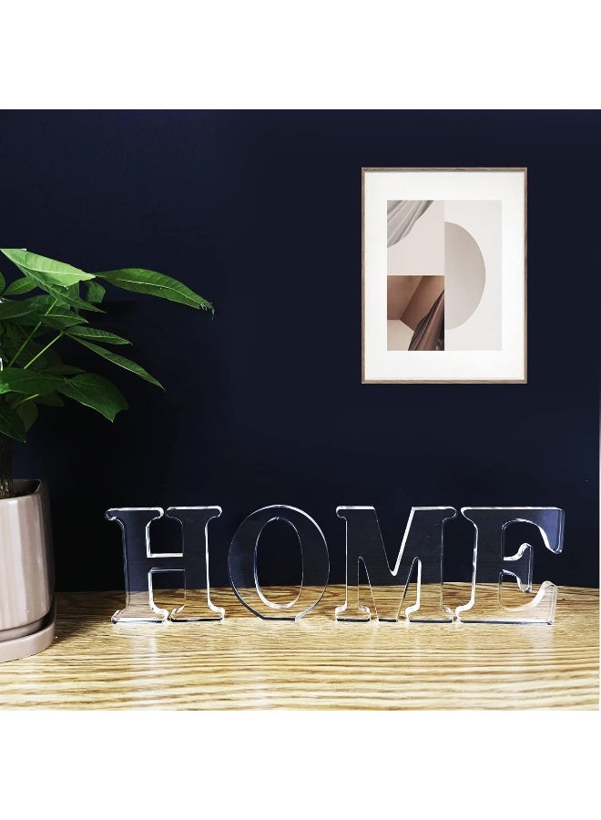 TPGP 4 Inch Designable Acrylic Letters Unfinished Acrylic Letter For Wall Decor Decorative Standing Letters Slices Sign Board Decoration For Craft Home Party Projects (S) - Image 4