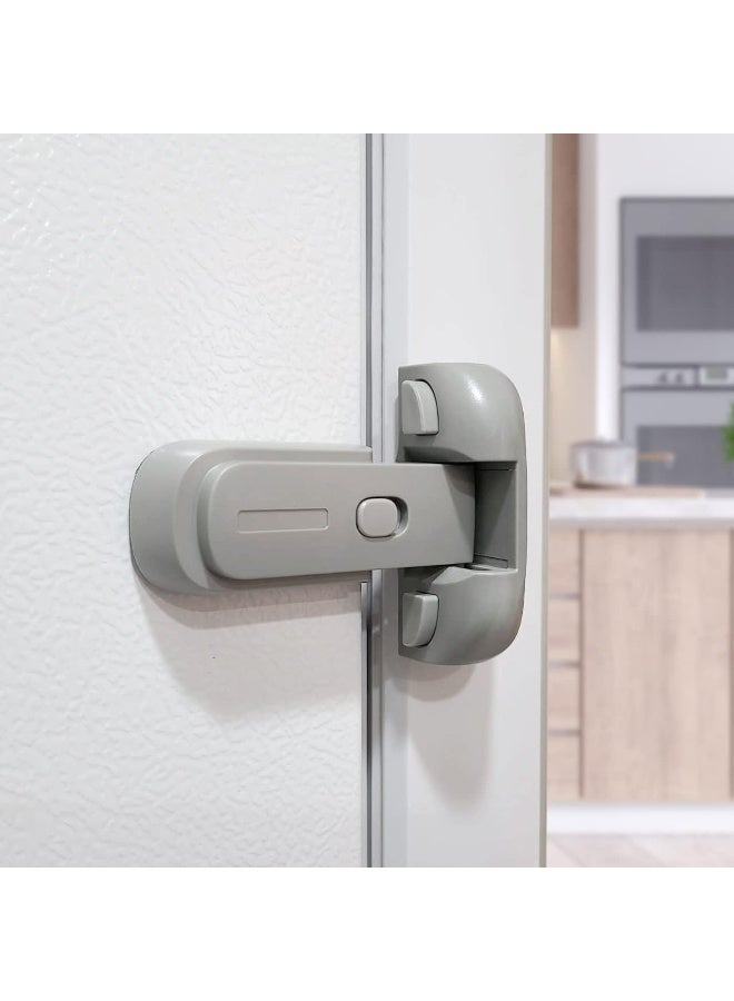 moonybaby Freezer Door Latches to Keep Closed, Also for Fridge Lock for Kids, 1 Pack, Space Gray by Moonybaby - Image 1