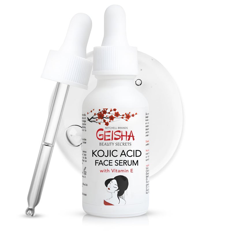 OMIC Geisha Kojic Acid Serum 1 Fl oz 30ml Helps to Reduce Dark Spots on Face Body Armpits Elbows Knees Made in USA