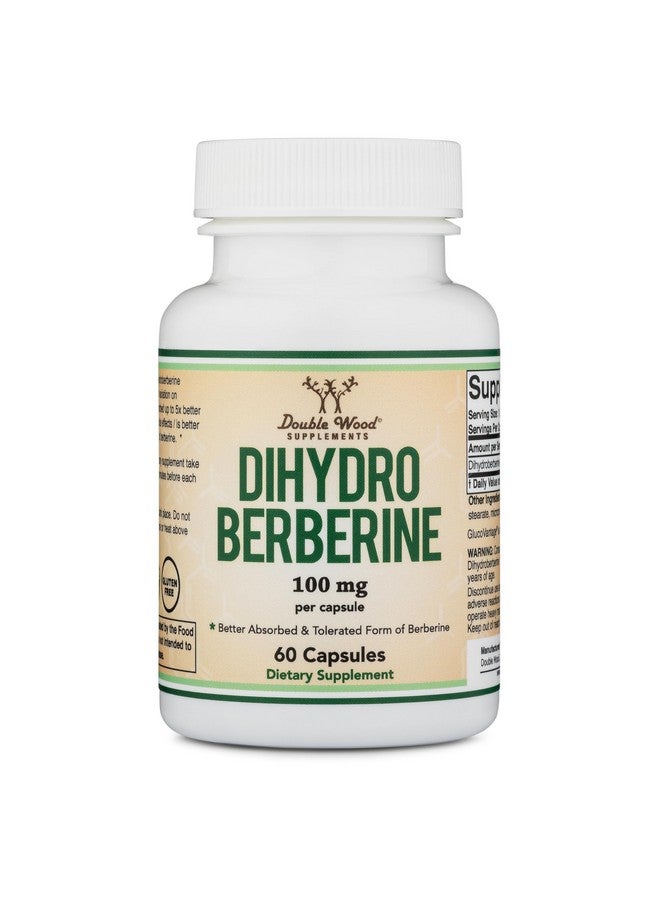 Double Wood Supplements Dihydroberberine Supplement 100mg, 60 Capsules (Patented GlucoVantage Super Berberine, May be 5X More Effective Than Berberine with Less Side Effects) Third Party Tested, Vegan Safe by Double Wood - Image 4