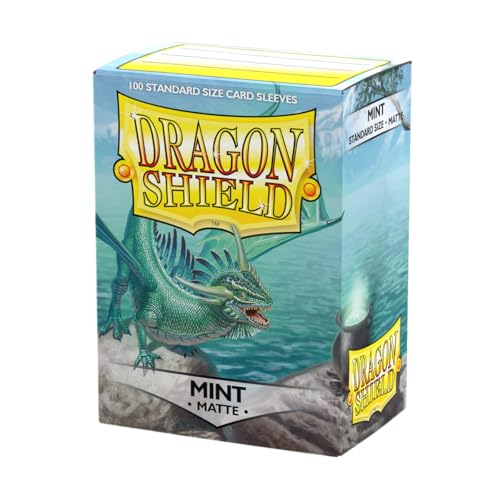 Dragon Shield | Standard Size Card Matte Sleeves | 100 CT - Smooth & Tough Premium TCG Sleeves | Compatible with Pokemon, Flesh & Blood, One Piece & Magic The Gathering | Mint - Matte - Image 1
