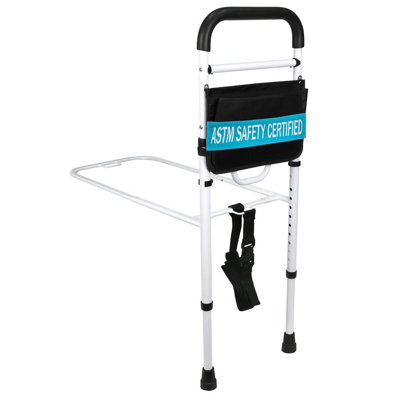 Vaunn مقبض دعم سرير قابل للتعديل من فاون الطبية (اجتاز معيار السلامة ASTM F3186–17) ودرابزين حماية اليد، سلامة واستقرار بجانب السرير (تجميع بدون أدوات) - Image 1