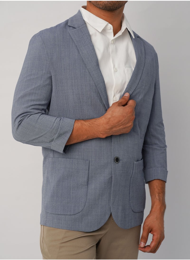 JACK & JONES - Men’s Summer Blazer – Pale Blue - Image 1