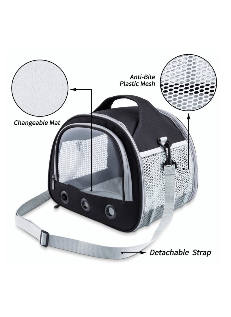 SYOSI - Small Animal Carrier Bag Guinea Pig Carrier Large Size,Portable Bag with Strap for Hedgehog Squirrel Chinchilla (Upgraded Version) - Image 1