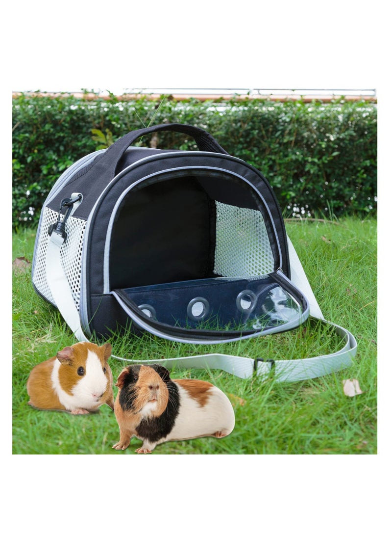 SYOSI - Small Animal Carrier Bag Guinea Pig Carrier Large Size,Portable Bag with Strap for Hedgehog Squirrel Chinchilla (Upgraded Version) - Image 1