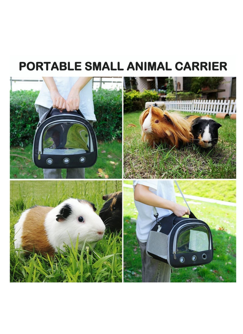 SYOSI - Small Animal Carrier Bag Guinea Pig Carrier Large Size,Portable Bag with Strap for Hedgehog Squirrel Chinchilla (Upgraded Version) - Image 1