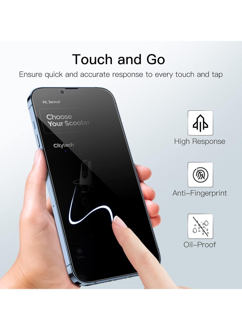 ARMOR Privacy Screen Protector for Apple iPhone 13 Pro Max 6.7-inch Black - Image 2