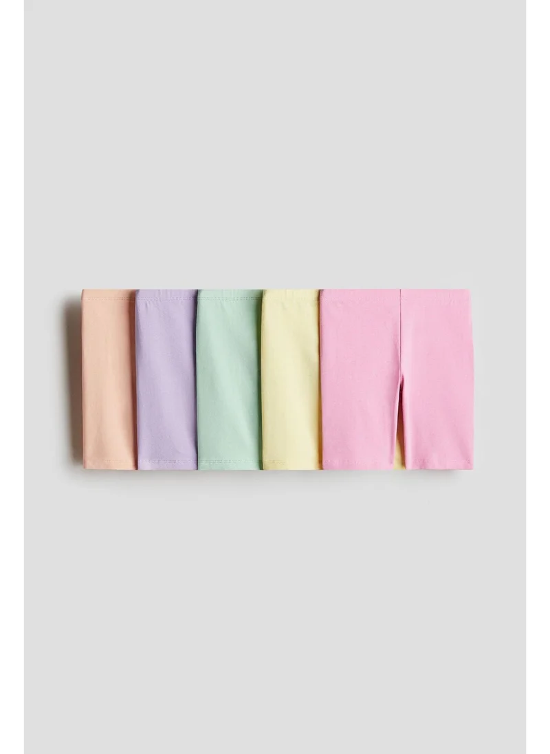 H&M 5-pack cotton cycling shorts