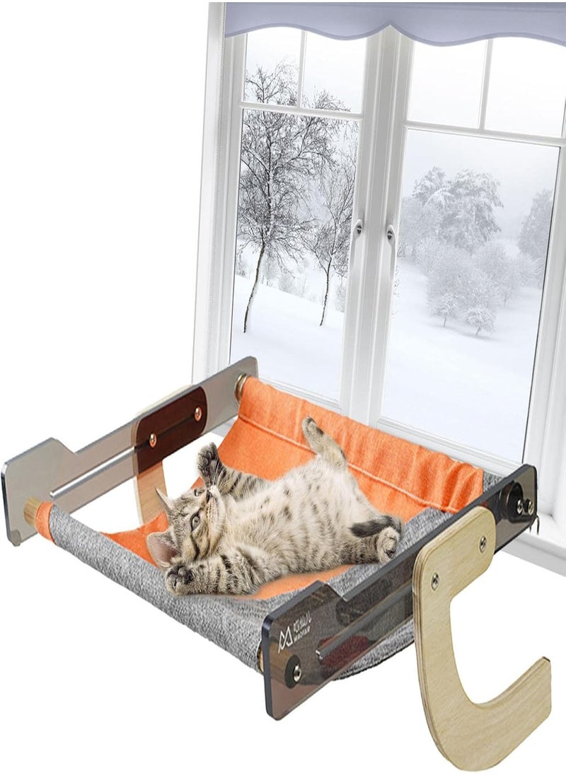 GGOOT - Cat Window Hammock - Cat Window Perch Hammock Seat,Large Cat Hammocks Bed for Indoor Cats, Pet Resting Seat Safety Holds Large Cats - Image 1