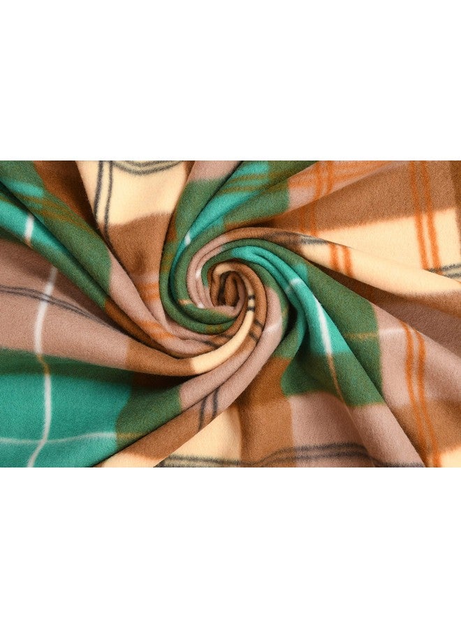 Primecraft VST Fleece Checked Printed Supersoft Double Bed AC Blankets Dohar for Winter (King Size, Multicolour) -Combo of 4, lightweight, Pack of 4| TC - 110 - Image 3