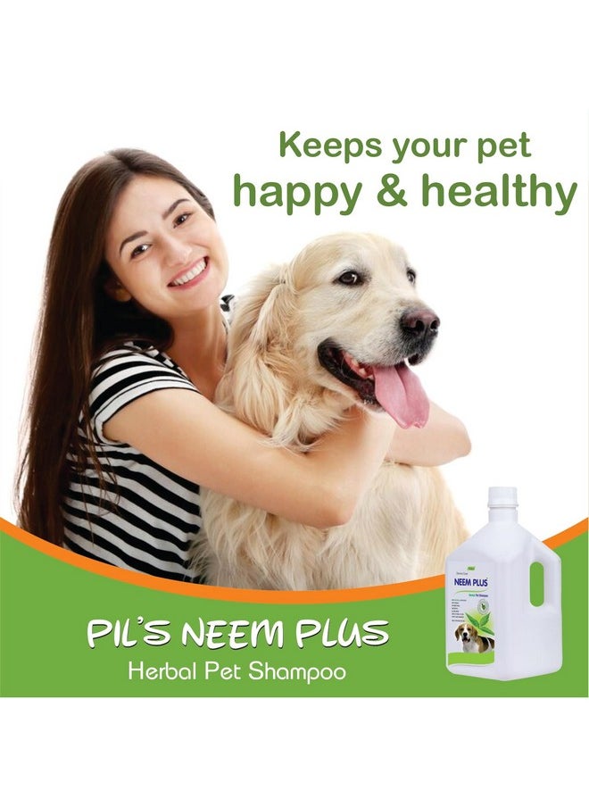 PIL Neem Plus Herbal Pet Shampoo 1000Ml | Puppy Safe Shampoo | Anti-Fungal, Anti Ticks And Fleas, Antibacterial, Antiseptic & Ph Balanced Dog Shampoo | Regular Use Coat Cleansing Shampoo For Pets  - Image 5