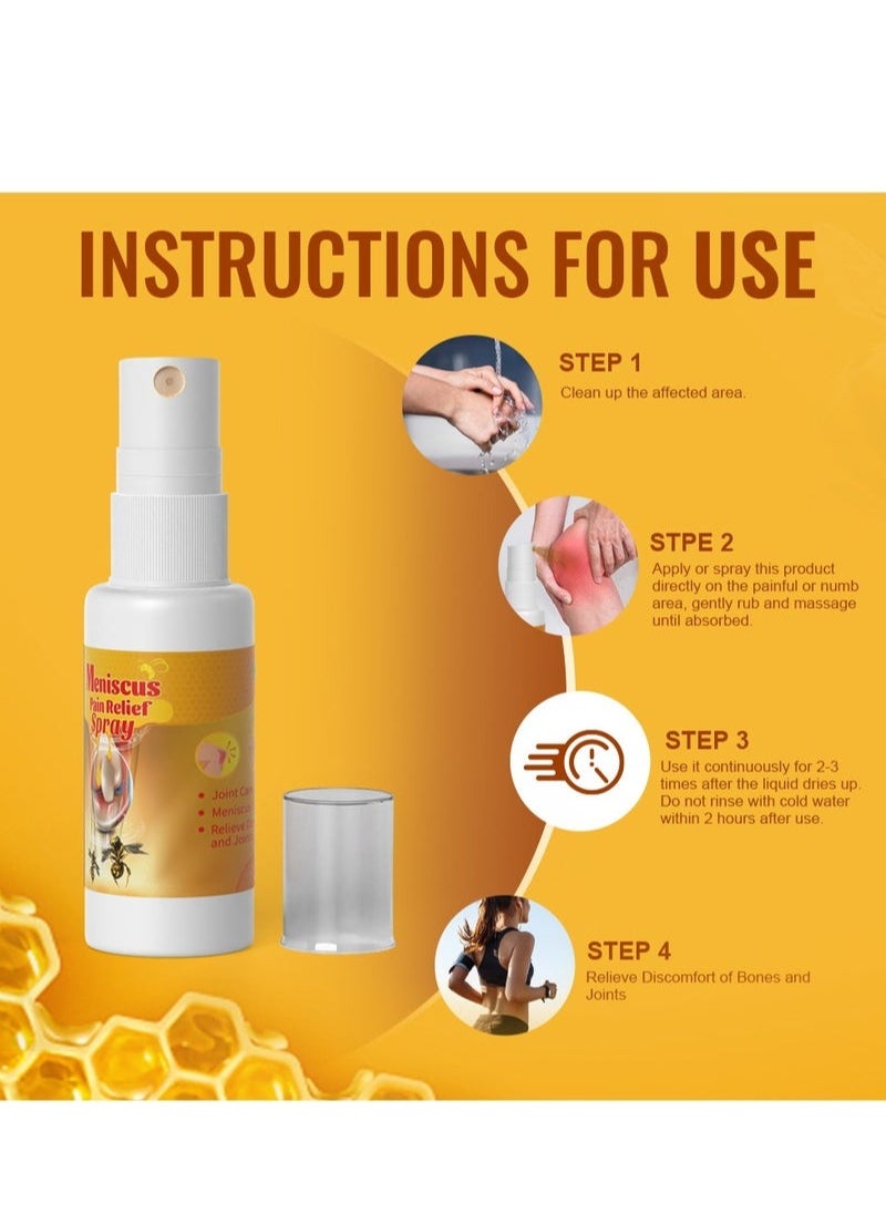 Sumifun - Bee Venom Joint Relief Spray Soothing and Nourishing Joint for Muscle Bone Back Neck Arm Elbow Ankle Topical Pain Discomfort Body Care Treatments - Image 1