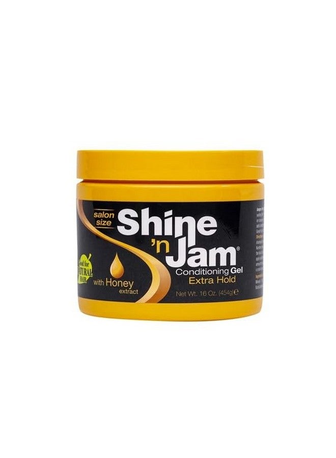 Shine 'n Jam Shine N Jam Conditioning Gel Extra Hold 16 Ounce Jar (473Ml) (3 Pack) - Image 2