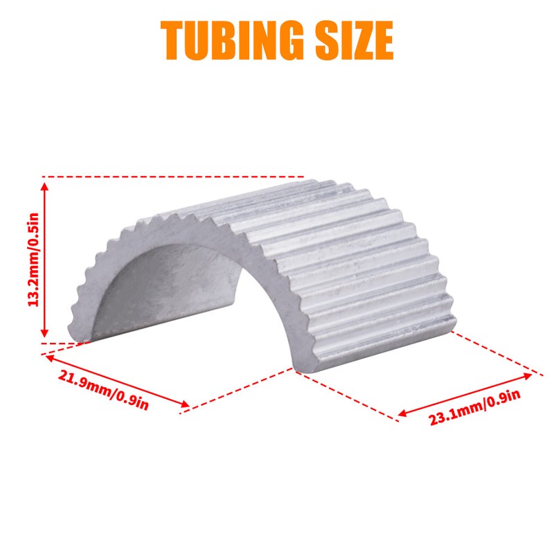 MWMNUN 8pcs Handlebar Shim 7/8"" Handlebars to 1"" Motorcycle Handle Bar Spacer Conversion Shims with Handlebar Mounts Risers Clamp Conversion Shims Reducer Spacers - Image 2