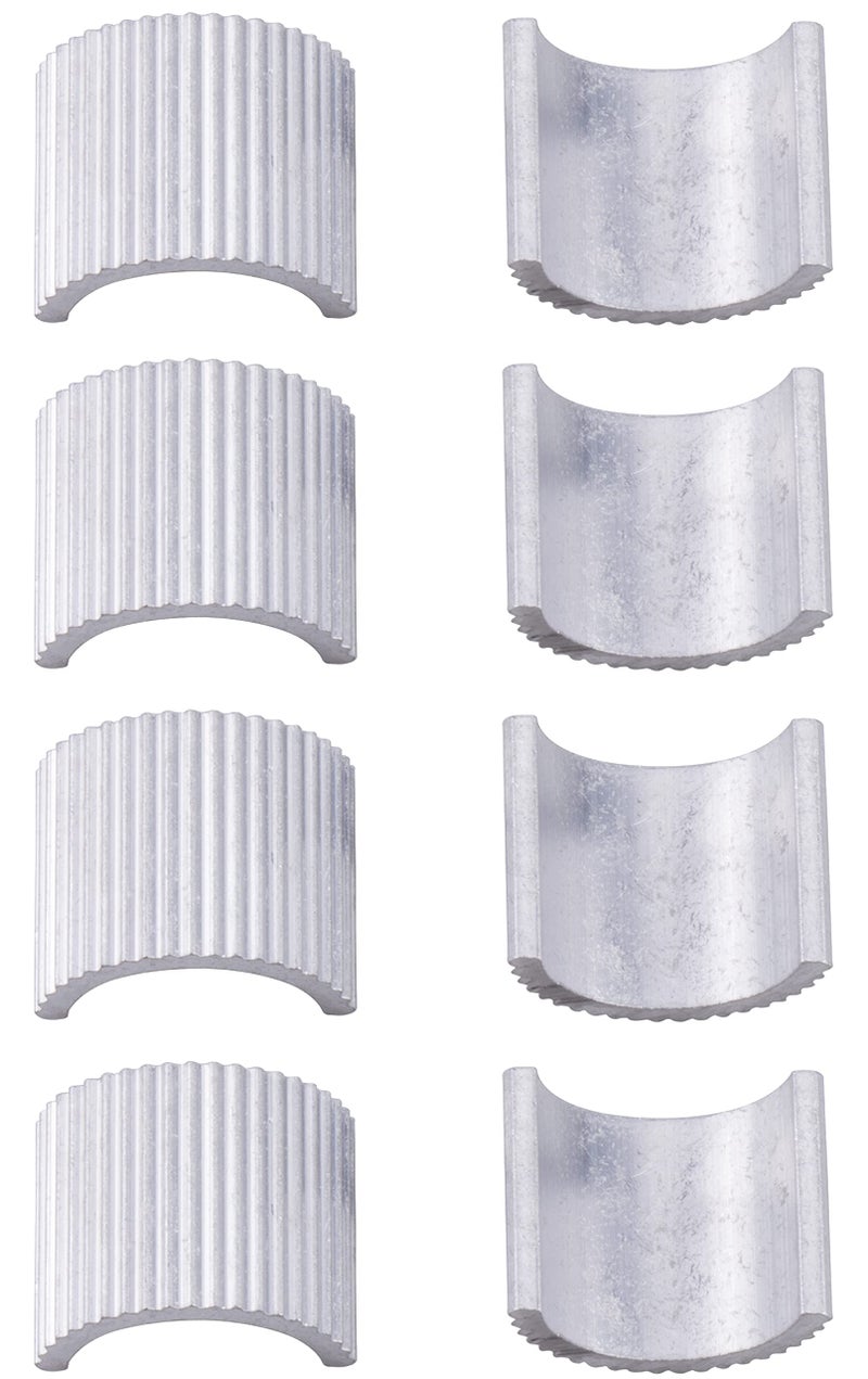 MWMNUN 8pcs Handlebar Shim 7/8"" Handlebars to 1"" Motorcycle Handle Bar Spacer Conversion Shims with Handlebar Mounts Risers Clamp Conversion Shims Reducer Spacers - Image 1