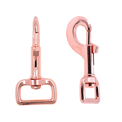 Mandala Crafts Swivel Snap Hooks Heavy Duty Trigger Clip Clasps for Dog Leashes, Bags, Backpacks, Straps, Harnesses, 10 Pieces 3.25 Inches Rose Gold - Image 2