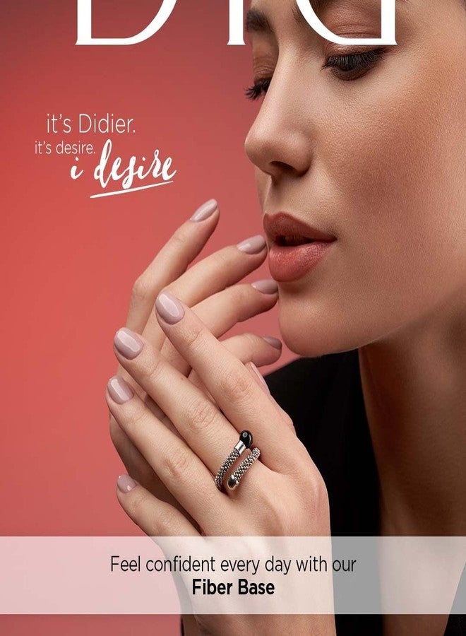 DIDIER LAB Premium Fiber Base Gel Polish Shimmer White - LED UV Gel Base Coat - Long Lasting Soak Off Gel Nail Base Coat with Vitamins and Minerals - Reinforces Weak Brittle Nails - 0.34 fl oz - Image 3