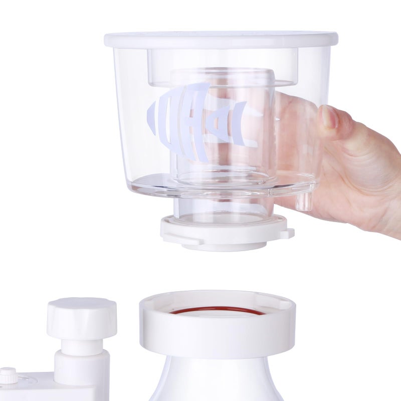 IOAOI Protein Skimmer for Saltwater Aquariums, for Fish Tanks up to 110 Gallons, DC Needle-Wheel Pump, In Sump Use - Image 3