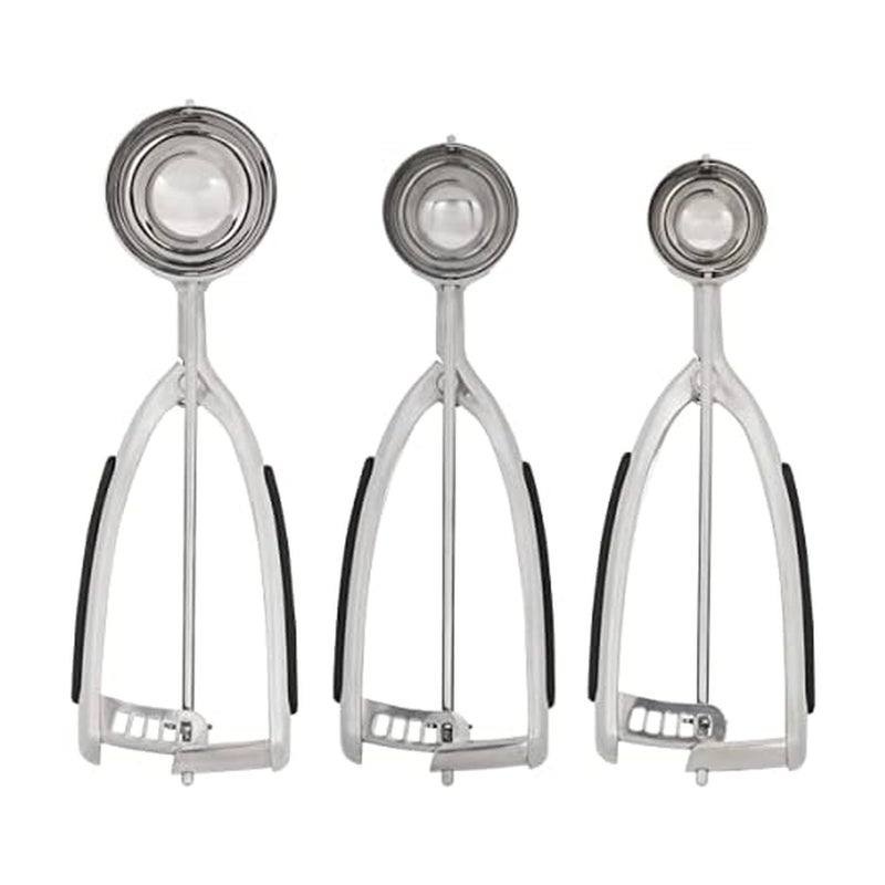 KitchenAid Cookie Dough Scoop Set Set Of 3 Black - Image 2