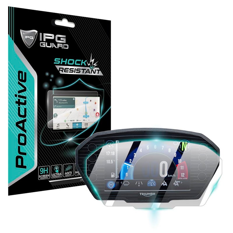 IPG Proactive Compatible with Triumph 2018 Tiger 8001200 Motorcycle Instrument Cluster Speedometer 9H Hardness Screen Protector Nano Ceramic Film Ultra Responsive for Tiger800 - Image 2