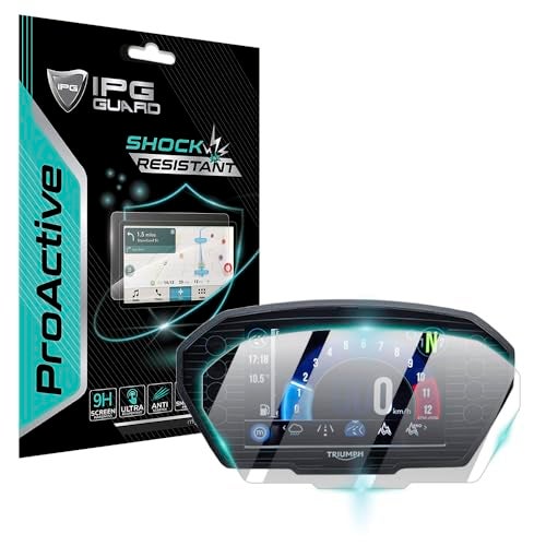 IPG Proactive Compatible with Triumph 2018 Tiger 8001200 Motorcycle Instrument Cluster Speedometer 9H Hardness Screen Protector Nano Ceramic Film Ultra Responsive for Tiger800 - Image 1