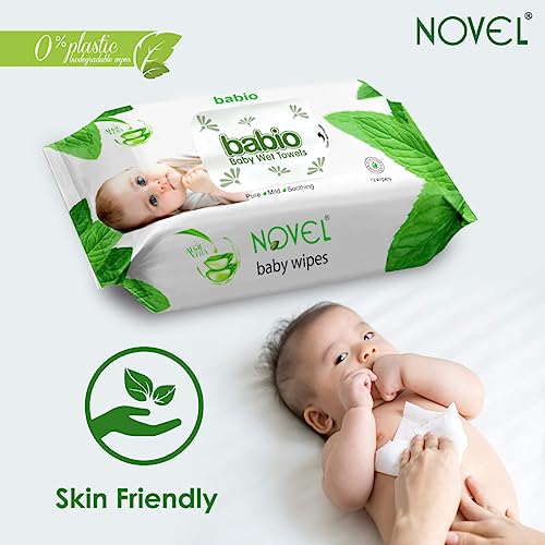 NOVEL Baby Wet Wipes (Pack of 4-72 Sheet) - Image 4
