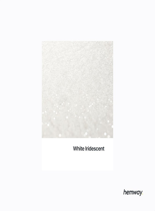 Hemway Glitter Paint Additive Glitter Crystals for Acrylic Paint, Interior & Exterior Walls, Wood, Varnish, Furniture, Matte, Gloss, Satin, Silk - 100g / 3.5oz - White Iridescent - Image 2