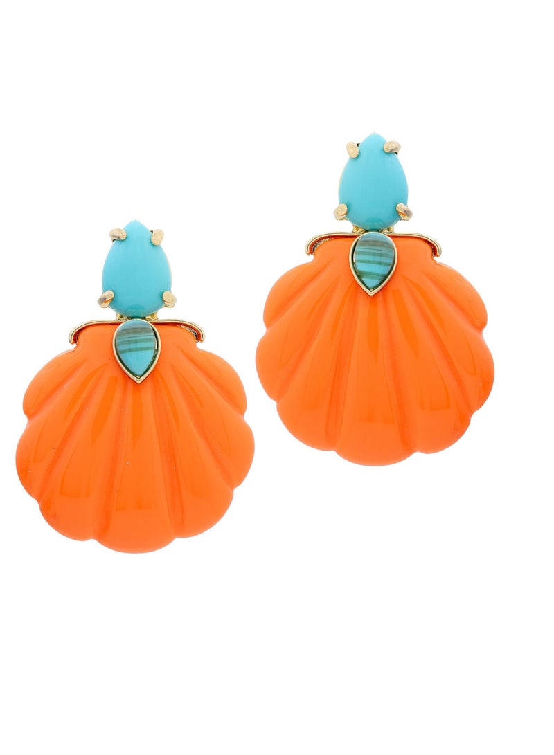 Fashionbox Monica Coral Earrings
