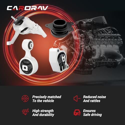 CARORAV Engine Motor Mount Compatible for 2007 2008 2009 2010 2011 2012 2013 2014 2015 2016 2017 Nissan Altima 2.5L, Set of 4 Motor Mounts Kit Replaces A4339 A4340 A4350 A4353 - Image 4