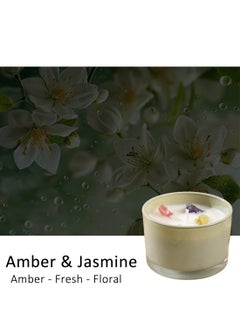 ruidisen Scented Candle, Long Lasting Soy Wax Aromatherapy Fragrance Candle for Home Office Spa Room Decor 90g Green  - Image 2