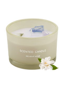 ruidisen Scented Candle, Long Lasting Soy Wax Aromatherapy Fragrance Candle for Home Office Spa Room Decor 90g Green  - Image 1