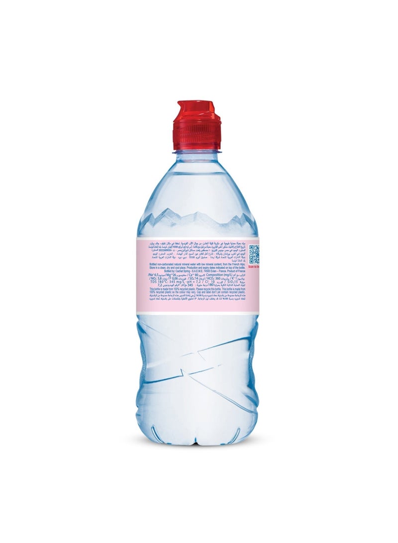 إيفيان evian (Recycled Bottles) Natural Mineral Water 750ml Sportscap, Case of 12 750ml Single - Image 4