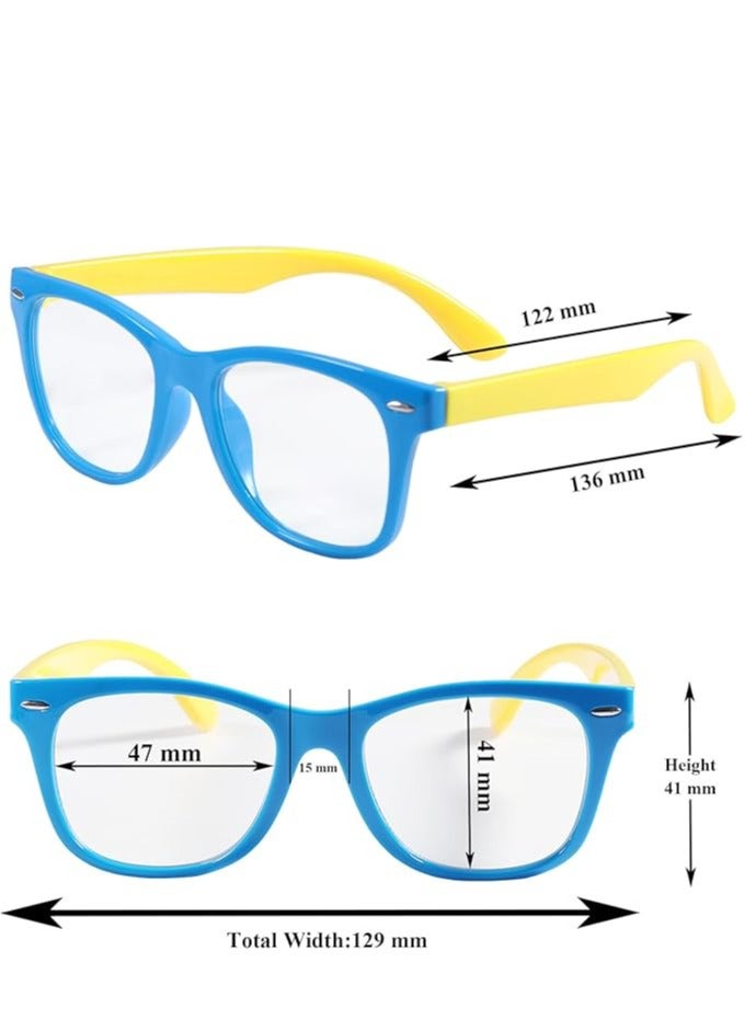 Blue Light Blocking Glasses for Kids - Boys & Girls Unbreakable Frame (3-12 Years) - Image 2