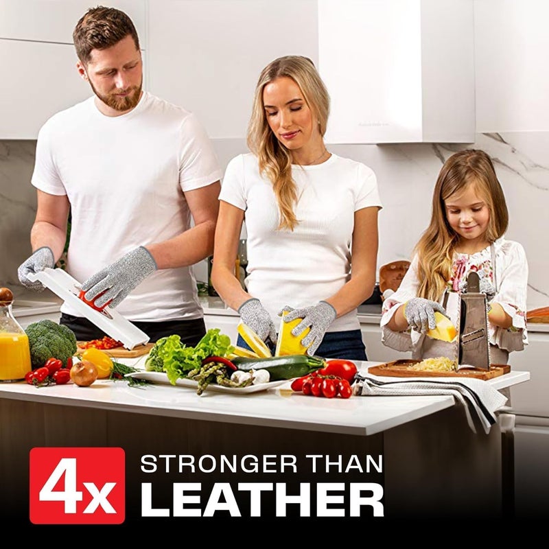 UREVO Cut Resistant Gloves Level 5 Protection - HPPE Safety Gloves for Kitchen and Industrial Use - Image 5